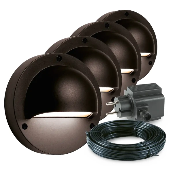 Garden Lights | DEIMOS Zwart | Bundelset wandlampen